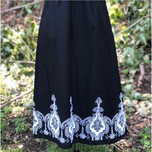 Embroidered Spaghetti Strap Dress - Picture 2 of 10